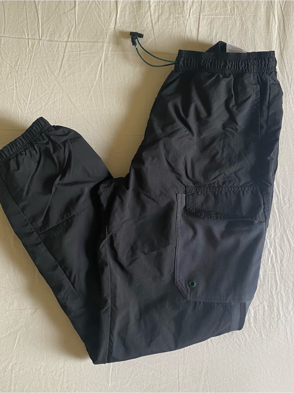 Adidas PrimeGreen Athletic Cuffed Joggers with Green Drawcord and 2 Side Pockets - Picture 6 of 6